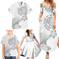Brain Cancer Warrior Family Matching Summer Maxi Dress and Hawaiian Shirt Never Give Up