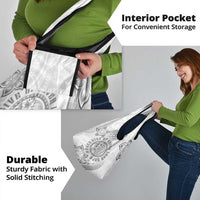 Brain Cancer Warrior Grocery Bag Never Give Up