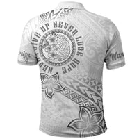 Brain Cancer Warrior Polo Shirt Never Give Up LT05 - Polynesian Pride