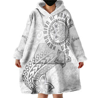Brain Cancer Warrior Wearable Blanket Hoodie Never Give Up LT05 - Polynesian Pride