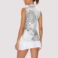 Brain Cancer Warrior Women Sleeveless Polo Shirt Never Give Up LT05 - Polynesian Pride