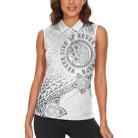 Brain Cancer Warrior Women Sleeveless Polo Shirt Never Give Up LT05 - Polynesian Pride