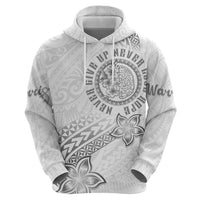 Brain Cancer Warrior Zip Hoodie Never Give Up