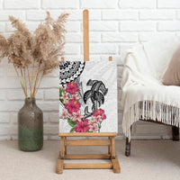 White Polynesian Hammerhead Shark Tribal Pattern Canvas Wall Art LT05 - Polynesian Pride