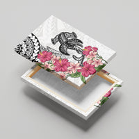 White Polynesian Hammerhead Shark Tribal Pattern Canvas Wall Art LT05 - Polynesian Pride