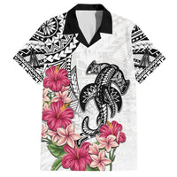 White Polynesian Hammerhead Shark Tribal Pattern Hawaiian Shirt LT05 White - Polynesian Pride