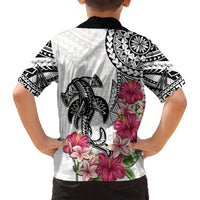 White Polynesian Hammerhead Shark Tribal Pattern Hawaiian Shirt LT05 - Polynesian Pride
