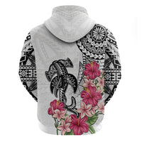 White Polynesian Hammerhead Shark Tribal Pattern Hoodie LT05 - Polynesian Pride