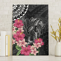 Black Polynesian Hammerhead Shark Tribal Pattern Canvas Wall Art LT05 Without Frame Black - Polynesian Pride
