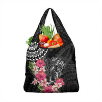 Black Polynesian Hammerhead Shark Tribal Pattern Grocery Bag LT05 1-pack One Size Black - Polynesian Pride