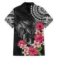 Black Polynesian Hammerhead Shark Tribal Pattern Hawaiian Shirt LT05 - Polynesian Pride