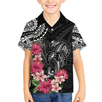 Black Polynesian Hammerhead Shark Tribal Pattern Hawaiian Shirt LT05 - Polynesian Pride