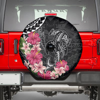 Black Polynesian Hammerhead Shark Tribal Pattern Spare Tire Cover LT05 - Polynesian Pride