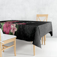 Black Polynesian Hammerhead Shark Tribal Pattern Tablecloth LT05 - Polynesian Pride