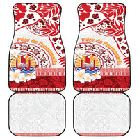 French Polynesia Internal Autonomy Day Car Mats Tropical Hibiscus And Turtle Pattern LT05 - Polynesian Pride