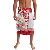 French Polynesia Internal Autonomy Day Lavalava Tropical Hibiscus And Turtle Pattern LT05 Red - Polynesian Pride