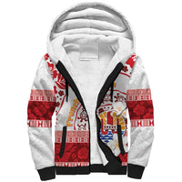 French Polynesia Internal Autonomy Day Sherpa Hoodie Tropical Hibiscus And Turtle Pattern LT05 Unisex Red - Polynesian Pride