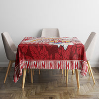French Polynesia Internal Autonomy Day Tablecloth Tropical Hibiscus And Turtle Pattern LT05 - Polynesian Pride
