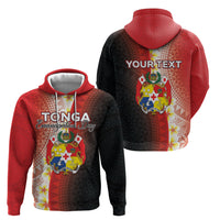 Personalised Tonga Emancipation Day Hoodie Tongan Ngatu Pattern With Plumeria LT05 - Polynesian Pride