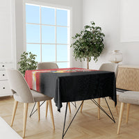 Tonga Emancipation Day Tablecloth Tongan Ngatu Pattern With Plumeria LT05 - Polynesian Pride