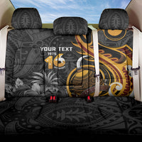 Personalised Papua New Guinea Back Car Seat Cover Happy Independence Day LT05 One Size Black - Polynesian Pride