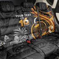 Personalised Papua New Guinea Back Car Seat Cover Happy Independence Day LT05 - Polynesian Pride