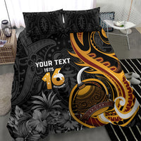 Personalised Papua New Guinea Bedding Set Happy 50th Independence Anniversary LT05 - Polynesian Pride
