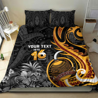 Personalised Papua New Guinea Bedding Set Happy 50th Independence Anniversary LT05 - Polynesian Pride