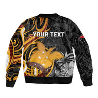 Personalised Papua New Guinea Bomber Jacket Happy 50th Independence Anniversary - Polynesian Pride