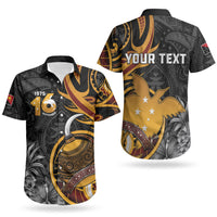 Personalised Papua New Guinea Couples Matching Mermaid Dress and Hawaiian Shirt Happy Independence Day LT05 - Polynesian Pride