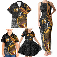 Personalised Papua New Guinea Family Matching Tank Maxi Dress and Hawaiian Shirt Happy Independence Day LT05 - Polynesian Pride