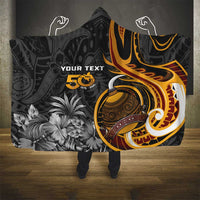 Personalised Papua New Guinea Hooded Blanket Happy Independence Day LT05 - Polynesian Pride