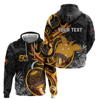 Personalised Papua New Guinea Hoodie Happy 50th Independence Anniversary LT05 - Polynesian Pride