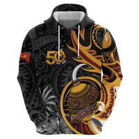 Personalised Papua New Guinea Hoodie Happy 50th Independence Anniversary LT05 - Polynesian Pride