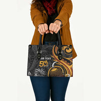 Personalised Papua New Guinea Leather Bag Happy Independence Day LT05 - Polynesian Pride