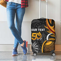Personalised Papua New Guinea Luggage Cover Happy 50th Independence Anniversary - Polynesian Pride
