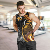 Personalised Papua New Guinea Men Tank Top Happy Independence Day LT05 Black - Polynesian Pride