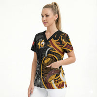 Personalised Papua New Guinea Scrub Top Happy Independence Day LT05 - Polynesian Pride