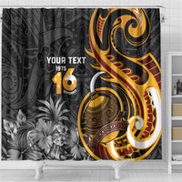 Personalised Papua New Guinea Shower Curtain Happy Independence Day LT05 - Polynesian Pride