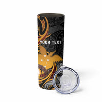 Personalised Papua New Guinea Skinny Tumbler Happy 50th Independence Anniversary - Polynesian Pride