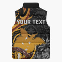Personalised Papua New Guinea Sleeveless Puffer Jacket Happy Independence Day LT05 - Polynesian Pride