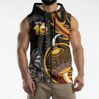 Personalised Papua New Guinea Sleeveless Zip Hoodie Happy 50th Independence Anniversary LT05 - Polynesian Pride