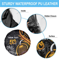 Personalised Papua New Guinea Spare Tire Cover Happy 50th Independence Anniversary - Polynesian Pride