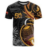 Personalised Papua New Guinea T Shirt Happy 50th Independence Anniversary - Polynesian Pride