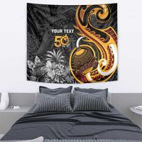 Personalised Papua New Guinea Tapestry Happy 50th Independence Anniversary - Polynesian Pride