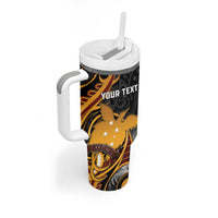 Personalised Papua New Guinea Tumbler With Handle Happy Independence Day LT05 - Polynesian Pride