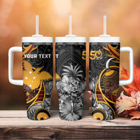 Personalised Papua New Guinea Tumbler With Handle Happy Independence Day LT05 - Polynesian Pride