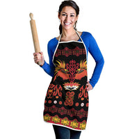 Papua Batik Motif Apron Papua Spirit Black Version LT05 - Polynesian Pride