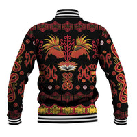 Papua Batik Motif Baseball Jacket Papua Spirit Black Version LT05 - Polynesian Pride