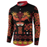 Papua Batik Motif Button Sweatshirt Papua Spirit Black Version LT05 - Polynesian Pride